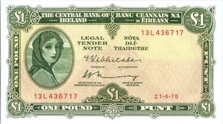 Irlande 1 Pound Lady Lavery - 1975