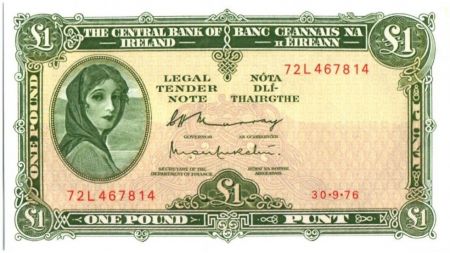 Irlande 1 Pound Lady Lavery - 1976