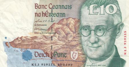 Irlande 10 Pounds James Joyce - 1997 - TTB - P.76