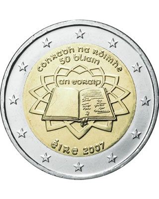 Irlande 2 Euros Commémo. IRLANDE 2007 - Traité de Rome