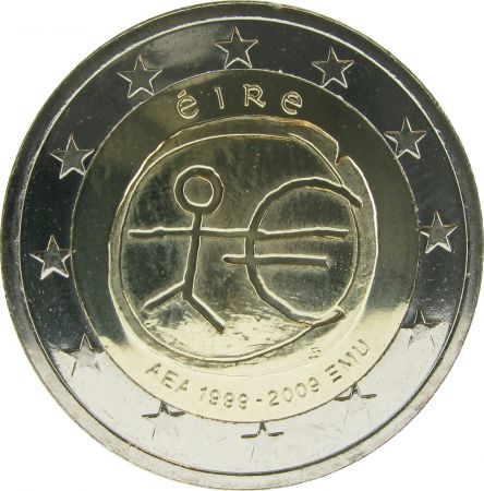 Irlande 2 Euros Commémo. IRLANDE 2009 - 10 ans EMU