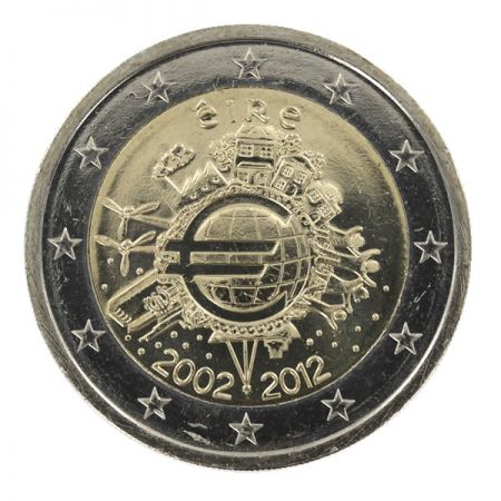 Irlande 2 Euros Commémo. IRLANDE 2012 - 10 ans de l\'Euro