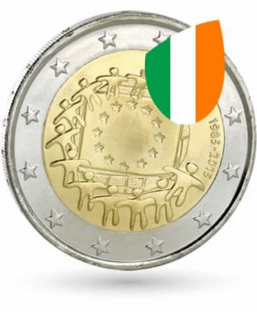 Irlande 2 Euros Commémo. IRLANDE 2015 - 30 ans du drapeau européen