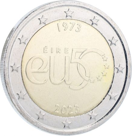 Irlande 2 Euros Commémo. UNC 2023 - 50 ans de l\'Adhésion à l\'UE