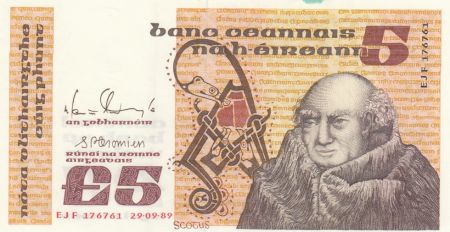 Irlande 5 Pounds John Scotus Eriugena - 1976