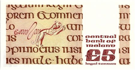 Irlande 5 Pounds John Scotus Eriugena - 1989 P. 71 e