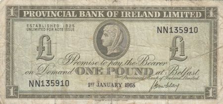 Irlande du Nord 1 Pound Provincial Bank Limited 1968 - TB - P.245
