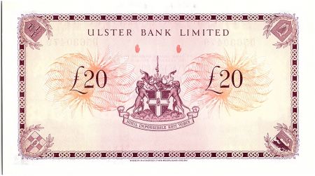 Irlande du Nord 20 Pounds Ulster Bank - 1988 - P.328 c