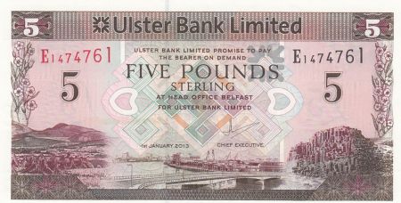 Irlande du Nord 5 Pounds Ulster Bank - 1983 - P.340 - Neuf