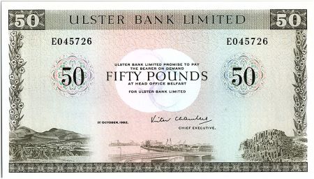 Irlande du Nord 50 Pounds Ulster Bank - 1982 - P.329