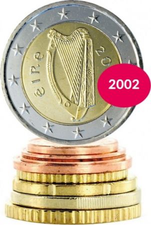 Irlande Série 8 monnaies - 1 c à 2 Euros - 2002