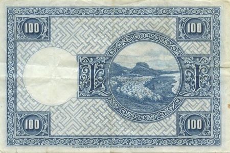 Islande 100 Kronur 1943 J. Sigurdsson - Moutons