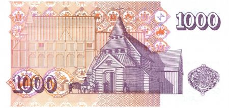 Islande 1000 Kronur B.B. Sveinsson - Eglise (1 signature - type 2013)