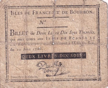 Isles de France et de Bourbon 2 Livres 10 Sous Tournois - 10/06/1788 - B - P.6