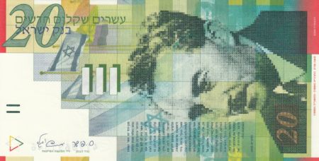 Israël 20 New Sheqalim, Moshe Sharett - 2008
