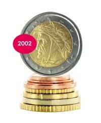 Italie  2002 - 8 monnaies en euro