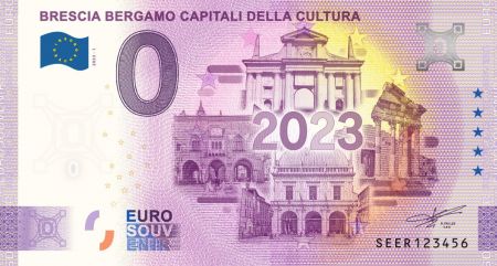 Italie 0 EURO SOUVENIR - Brescia Bergame 2023