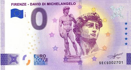 Italie 0 EURO SOUVENIR - Florence, David de MichelAnge 2023