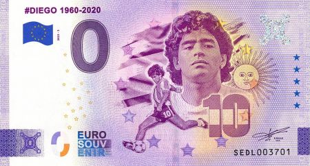 Italie 0 EURO SOUVENIR - Maradona 1960-2020 - 2023