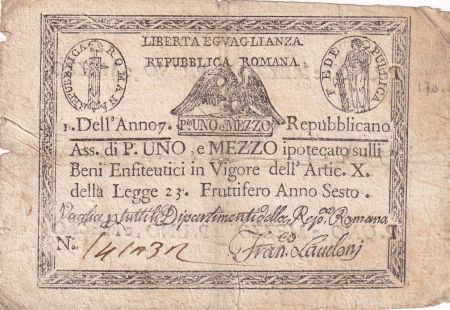 Italie 1 Paoli 1/2 Repubblica Romana - 1798