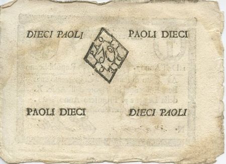 Italie 10 Paoli 1798 - Aigle - Anno 7