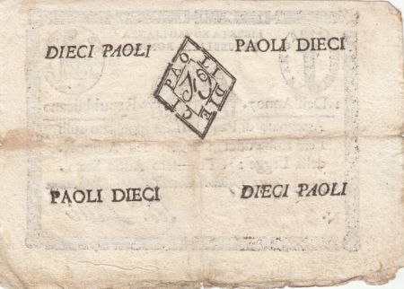 Italie 10 Paoli Aigle, Anno 7 - 1798 Losange 3 ex