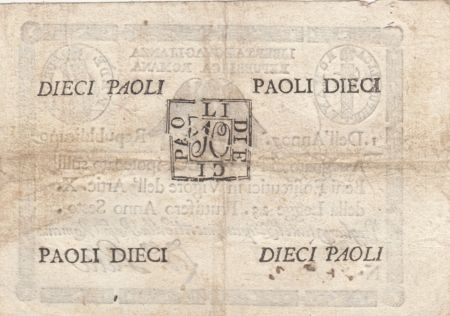 Italie 10 Paoli Aigle, Anno 7 - Rep romana 1798