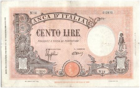 Italie 100 Lire 1942 - Justice