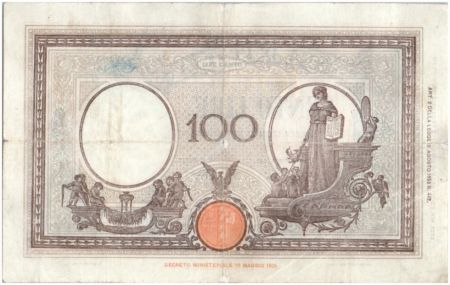 Italie 100 Lire 1942 - Justice