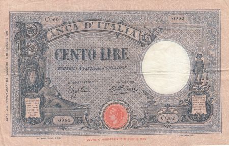Italie 100 Lire 21-11-1933 - Série O262