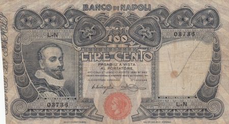 Italie 100 Lire Banco di Napoli - 1908