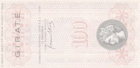 Italie 100 Lire Istituto Generale delle Banche Popolari Italiane - 1977 - Neuf - Luino