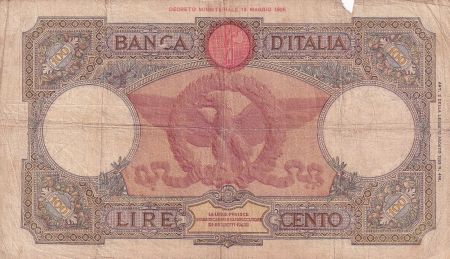 Italie 100 Lires - Louve - Aigle - 05-10-1931 - Série O.394 - P.55a