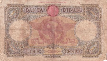 Italie 100 Lires - Louve - Aigle - 05-10-1931 - Série Q.413 - P.55a