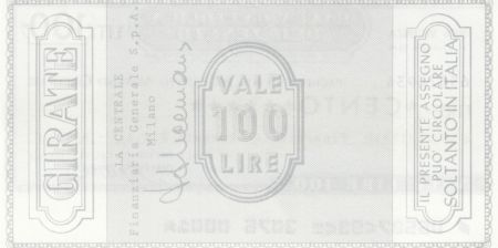 Italie 100 Lires Banca Cattolica del Veneto - 1976 Neuf