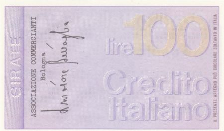 Italie 100 Lires Credito Italiano, 1976 - Bologne - Neuf
