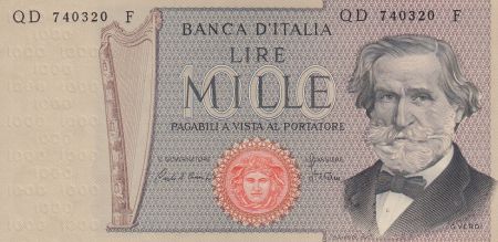 Italie 1000 Lire - 20-02-1980 - G. Verdi - Série QD