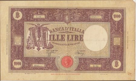 Italie 1000 Lire - Armoiries et Ornements - 1944 Série U.26