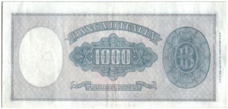 Italie 1000 Lire 1949 - Italie ornée de perles