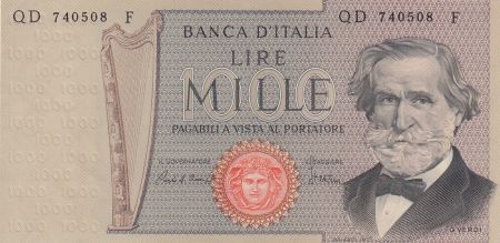 Italie 1000 Lire 1980 - G. Verdi Série QD F