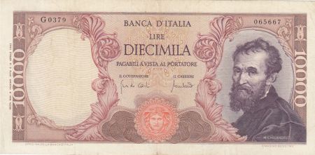 Italie 10000 Lire - 08-06-1970 - Michelangelo, Rome