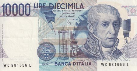 Italie 10000 Lire - A. Volta - 1984 - Série WC - P.112b