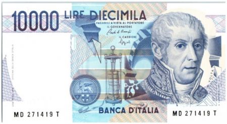 Italie 10000 Lire 1984 - A. Volta - Mausolée
