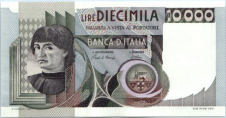 Italie 10000 Lire 1984 - Andréa Del Castagno