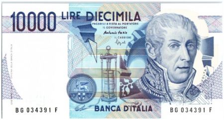 Italie 10000 Lire A. Volta - Mausolée