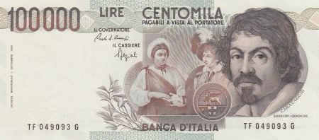 Italie 100000 Lire Caravaggio - 1983 - p.Neuf - P.110b