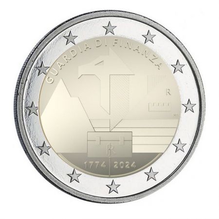Italie 2 Euros Commémo. BE 2024 - 250 ans Garde des Finances