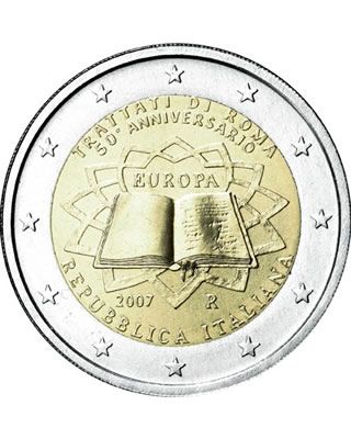 Italie 2 Euros Commémo. ITALIE 2007 - Traité de Rome