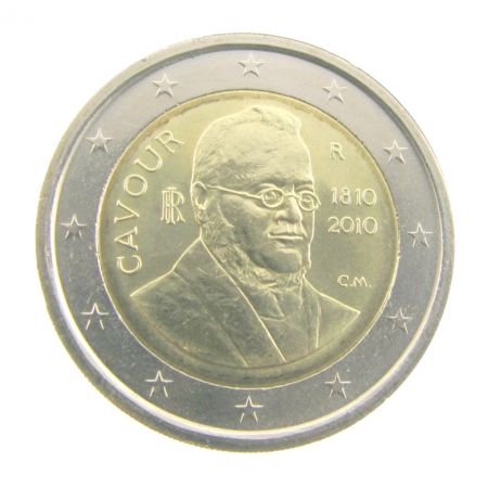 Italie 2 Euros Commémo. ITALIE 2010 - Comte de Cavour