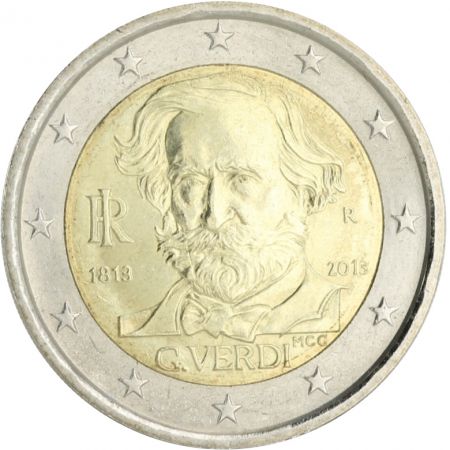 Italie 2 Euros Commémo. ITALIE 2013 - Giuseppe Verdi